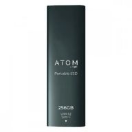 Внешний диск SSD Atom 256GB AEXSSD256GSG USB3.2 Type-C, Space Gray