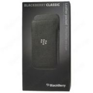 Кожаный чехол Leather Pocket для BlackBerry Q20 Classic Black