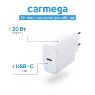 Сетевое зарядное устройство Carmega Type-C 20W White (CAR-WC103)