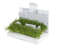 Открытка POSTCARDEN A mini living green city (зеленый город)