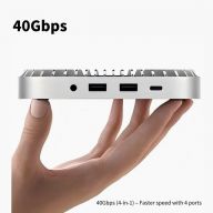 Док-станция RayCue Hub & Stand Mac Mini M4 и M4 Pro слот под SSD 40Gbs