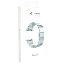 Lyambda Ремешок из нержавеющей стали Canopus для Apple Watch 38/40 mm (Silver)