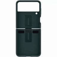 Чехол-накладка Samsung Flip3 EF-PF711TGEGRU Silicone Cover with Ring, зеленый