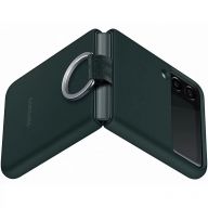 Чехол-накладка Samsung Flip3 EF-PF711TGEGRU Silicone Cover with Ring, зеленый