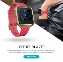 Fitbit Blaze Gold Series  (Gold/Pink) - умные часы