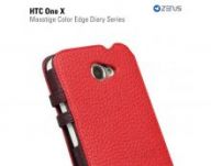 Чехол Zenus для HTC One X Masstige Color Edge Diary Series (Red Wine)