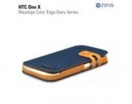 Чехол Zenus для HTC One X Masstige Color Edge Diary Series (Royal Navy)