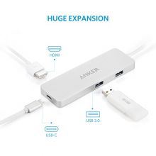 USB-C адаптер Anker Premium USB Type-C Hub with HDMI (Silver)