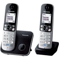 Радиотелефон DECT Panasonic KX-TG6812RUB, черный/серебристый