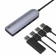 Разветвитель, хаб Type-C USB 3.0 Hub Lyambda Slim LC113 Gray