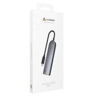 Разветвитель, хаб Type-C USB 3.0 Hub Lyambda Slim LC113 Gray