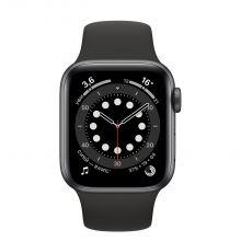 Умные часы Apple Watch Series 6 GPS 40mm Aluminum Case with Sport Band, серый космос/черный