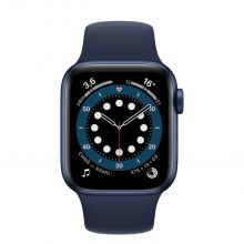 Умные часы Apple Watch Series 6 GPS + Cellular 40mm Aluminum Case with Sport Band, синий/темный ультрамарин