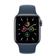 Умные часы Apple Watch SE GPS + Cellular 40мм Aluminum Case with Sport Band (Серый космос/Синяя бездна)