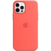 Чехол-накладка Apple MagSafe силиконовый для iPhone 12/iPhone 12 Pro розовый цитрус