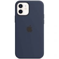 Чехол-накладка Apple MagSafe силиконовый для iPhone 12/iPhone 12 Pro тёмный ультрамарин