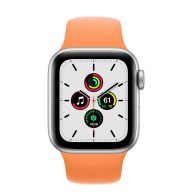 Умные часы Apple Watch SE GPS + Cellular 40мм Aluminum Case with Sport Band (Silver/Marigold)