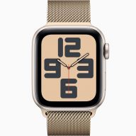 Умные часы Apple Watch Series SE Gen 2 40 мм Starlight Aluminium Case GPS, Gold Milanese Loop Bracelet