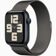 Умные часы Apple Watch Series SE Gen 2 44 мм Midnight Aluminium Case GPS, Graphite Milanese Loop Bracelet