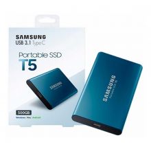 Внешний SSD Samsung Portable SSD T5 500Gb USB 3.1 (Синий)