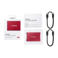 Внешний SSD диск SAMSUNG T7 2TB, USB Type-C, Red (MU-PC2T0R/WW)