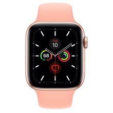 Часы Apple Watch Series 5 GPS 44mm Aluminum Case with Sport Band (Золотистый/Розовый песок)