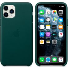 Чехол-накладка Apple кожаный для iPhone 11 Pro Max (Black)