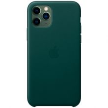 Чехол-накладка Apple кожаный для iPhone 11 Pro (Forest Green)