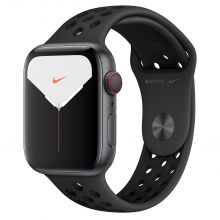 Часы Apple Watch Series 5 GPS + Cellular 44mm Aluminum Case with Nike Sport Band (Серый космос/Антрацитовый/Черный)