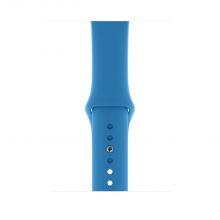 Часы Apple Watch Series 5 GPS 44mm Aluminum Case with Sport Band (Silver/Surf Blue)