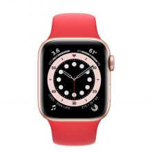 Умные часы Apple Watch Series 6 GPS 40mm Aluminum Case with Sport Band, золотистый/красный