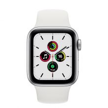 Умные часы Apple Watch SE GPS 40mm Aluminum Case with Sport Band (Серебристый/Белый)