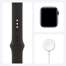 Умные часы Apple Watch SE GPS 40mm Aluminum Case with Sport Band (Серый космос/Черный)