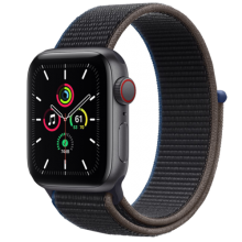 Умные часы Apple Watch SE GPS + Cellular 40мм Aluminum Case with Sport Loop (Space Gray/Charcoal)