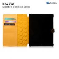 Чехол Zenus для Apple iPad New Masstige Block Folio Series (Black Choco)