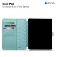 Чехол Zenus для Apple iPad New Masstige Block Folio Series (White)