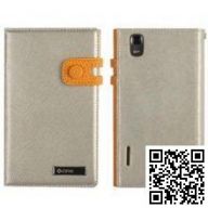 Чехол Zenus для LG Prada 3.0 Prestige Color Edge Diary (Light Gold + Mustard)