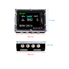 Компьютер для дайвинга Ratio iX3M [Gps] Reb