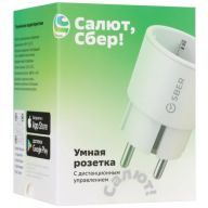 Умная розетка Sber SBDV-00025, белый