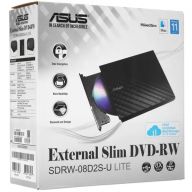 Оптический привод ASUS SDRW-08D2S-U LITE Black, BOX, черный