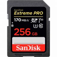 Карта памяти SanDisk Extreme Pro SDXC UHS Class 3 V30 170MB/s 256 GB, чтение: 170 MB/s, запись: 90 MB/s