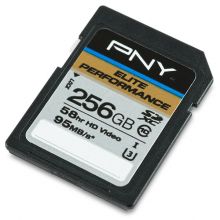 Карта памяти PNY Elite Performance SDXC class 10 UHS-I U1 256GB