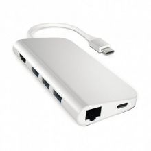 USB-C адаптер Satechi Aluminum Type-C Multi-Port Adapter (Silver)