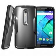 Чехол Motorola X Pure Unicorn Beetle Hybrid Protective Bumper Case (Frost/Black)