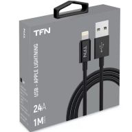 Кабель USB Type-А - Lightning TFN 1m black (TFN-CLIGUSB1MTPBK)