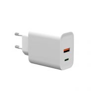 Сетевое зарядное устройство TFN x1 USB-C/x1 USB-A PD 30W, белый (TFN-WCRPD30W03)