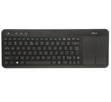 Клавиатура Trust Veza Wireless Keyboard with touchpad Black USB