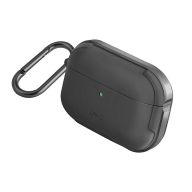 Чехол Uniq для Airpods Pro Valencia Anti-microbial TPU/Metal Black