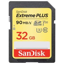Карта памяти SanDisk Extreme PLUS SDHC Class 10 UHS Class 3 V30 90MB/s 32GB