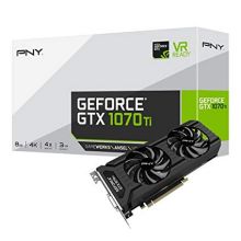 Видеокарта PNY GeForce GTX 1070 Ti 1607Mhz PCI-E 3.0 8192Mb 8000Mhz 256 bit DVI HDMI HDCP Twin Fan